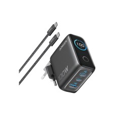 ANKER 100W GaN zidni brzi punjač, 3-porta (2x USB-C i 1x USB-A) MOB03327