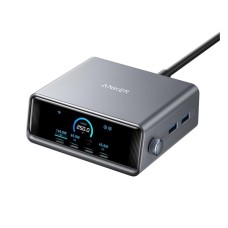 ANKER Prime 250W GaN stoni brzi punjač, 6-portova (4x USB-C, 2x USB-A) srebrni ANKER Prime 250W GaN stoni brzi punjač, 6-portova (4x USB-C, 2x USB-A) srebrni