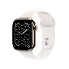 APPLE Watch S11 Cellular 42mm Gold Titanium Case with Light Blush Sport Band - M/L (mf8x4rk/a)