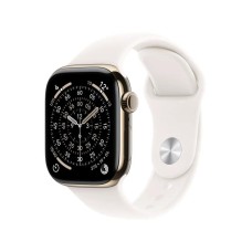 APPLE Watch S11 Cellular 42mm Gold Titanium Case with Light Blush Sport Band - S/M (mf8w4rk/a)