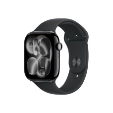 APPLE Watch S11 Cellular 46mm Jet Black Aluminium Case with Black Sport Band - M/L (mfc44rk/a)