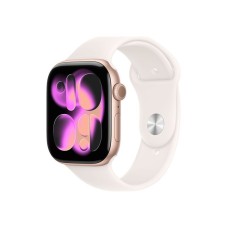 APPLE Watch S11 Cellular 46mm Rose Gold Aluminium Case with Light Blush Sport Band - S/M (mfcg4rk/a) APPLE Watch S11 Cellular 46mm Rose Gold Aluminium Case with Light Blush Sport Band - S/M (mfcg4rk/a)