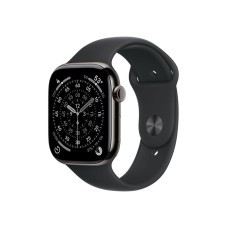 APPLE Watch S11 Cellular 46mm Slate Titanium Case with Black Sport Band - M/L (mfd24rk/a) APPLE Watch S11 Cellular 46mm Slate Titanium Case with Black Sport Band - M/L (mfd24rk/a)