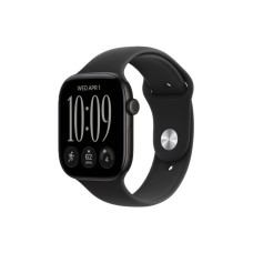 APPLE Watch Series 12 GPS 42mm Black Aluminium Case with Black Sport Band - M/L (MJEC4WF/A)