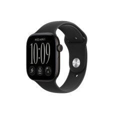 APPLE Watch Series 12 GPS 46mm Black Aluminium Case with Black Sport Band - S/M (MJEK4WF/A) APPLE Watch Series 12 GPS 46mm Black Aluminium Case with Black Sport Band - S/M (MJEK4WF/A)