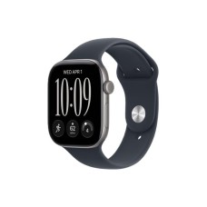 APPLE Watch Series 12 GPS 46mm Space Grey Aluminium Case with Navy Blue Sport Band - S/M (MJEH4WF/A) APPLE Watch Series 12 GPS 46mm Space Grey Aluminium Case with Navy Blue Sport Band - S/M (MJEH4WF/A)