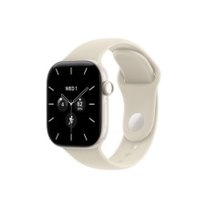 APPLE Watch Series 12 GPS + Cellular 42mm Pearl White Ceramic Case with Sand Sport Band - S/M (MJGW4WF/A)