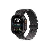 APPLE Watch Ultra 4 GPS + Cellular 49mm Black Titanium Case with Black Titanium Milanese Loop – M (MJAV4SE/A)