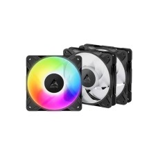 Arctic P12 PRO 120mm A-RGB 3 komada set ventilatora crni ACFAN00310A