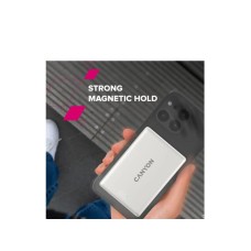 CANYON Magnetic power bank OnPower 511 PD20W 10000mAh Aluminium Star Grey CANYON Magnetic power bank OnPower 511 PD20W 10000mAh Aluminium Star Grey