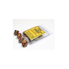 Chessex Kockice Chessex - Lustrous - Polyhedral - Gold & Silver - Set of Ten d10's Chessex Kockice Chessex - Lustrous - Polyhedral - Gold & Silver - Set of Ten d10's