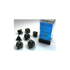 Chessex Kockice - Polyhedral - Lustrous - Shadow & gold (7) Chessex Kockice - Polyhedral - Lustrous - Shadow & gold (7)