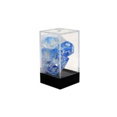 Chessex Kockice - Polyhedral - Nebula - Dark Blue & white (7) Chessex Kockice - Polyhedral - Nebula - Dark Blue & white (7)