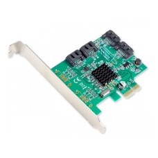 E-GREEN PCI-Express kontroler 4-port SATA III int. Kartica marvel88SE9215 Chipset