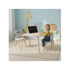 ECO TOYS Dečiji set nameštaja Koala – sto + 2 stolice