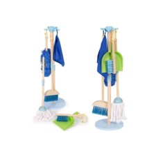 ECO TOYS Drveni set za ciscenje za decu -metla, mop i djubrovnik, 7 delova ECO TOYS Drveni set za ciscenje za decu -metla, mop i djubrovnik, 7 delova