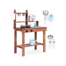 ECO TOYS Spoljna drvena kuhinja sa dodacima za igru u pesku i blatu 05 - ECOTOYS ECO TOYS Spoljna drvena kuhinja sa dodacima za igru u pesku i blatu 05 - ECOTOYS