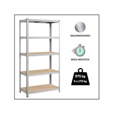 EPRO Metalna montažna polica Standard 180x90x40cm, metal-drvo, 875kg (5x175kg) EPRO Metalna montažna polica Standard 180x90x40cm, metal-drvo, 875kg (5x175kg)