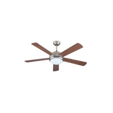 EUROLAMP Plafonski ventilator sa svetlom E27 i daljinskim upravljačem, 132 cm, 70W, nikl-braon EUROLAMP Plafonski ventilator sa svetlom E27 i daljinskim upravljačem, 132 cm, 70W, nikl-braon