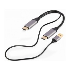GEMBIRD A-HDMIM-DPM-01 HDMI (muški) na DisplaiPort (muški) adapter kabl, 2m, crni GEMBIRD A-HDMIM-DPM-01 HDMI (muški) na DisplaiPort (muški) adapter kabl, 2m, crni