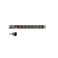 GEMBIRD EG-PDU-014-C14 C14 Produzni kabl sa zastitom 8 uticnica 10A, PDU 1U 3M GEMBIRD EG-PDU-014-C14 C14 Produzni kabl sa zastitom 8 uticnica 10A, PDU 1U 3M