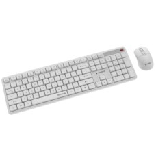 GEMBIRD GEMBIRD KBS-WMS-01-W Gembird Silent Key Pro Business bežièni desktop set, bela, US raspored