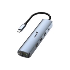 GENIUS UH-545 5-in-1 USB 3.0 Iron Grey Hub