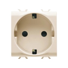 GEWISS GW11241 Socket 2M 2P + JP 16A Nemački Standard krem Bela