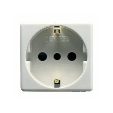 GEWISS GW20205 Italijanski / nemački standard utičnica 250V AC - 2P+E 16A - P30 - 2 Modula - Sistem beo