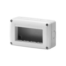 GEWISS GW27004 zaštićeno kućište za sistemske uređaje - 4 GANG - RAL 7035 GREI - IP40