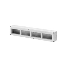 GEWISS GW27008 zaštićeno kućište za sistemske uređaje - horizontalno višestruko - 16 banda - modul 4k4 - ral 7035 siva - ip40