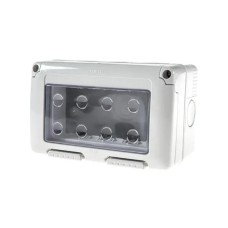 GEWISS GW27044 vodonepropusno kućište za sistemske uređaje - 4 banda - siva ral 7035 - ip55 GEWISS GW27044 vodonepropusno kućište za sistemske uređaje - 4 banda - siva ral 7035 - ip55