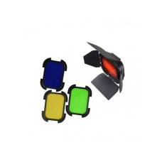 GODOX BD-07 barndoor sa gridom i gelovima za AD200 GODOX BD-07 barndoor sa gridom i gelovima za AD200