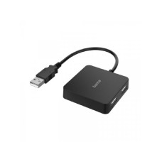 HAMA USB HUB 2.0, 4 Porta, 480 Mbit/S, Crni 200121
