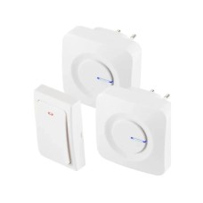 HOME Bežicno kucno zvono set 230V, kineticki taster,IP44,melodija 36,domet na otvorenom 100 m