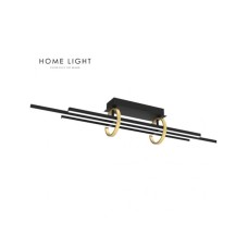 HOME LIGHT SOLEA 2 LUSTER 36W 3000/4000/6000K CRNA/ZLATO