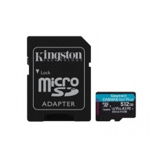 KINGSTON U3 V30 microSDXC 512GB Canvas Go Plus 170R A2 + adapter SDCG3/512GB KINGSTON U3 V30 microSDXC 512GB Canvas Go Plus 170R A2 + adapter SDCG3/512GB