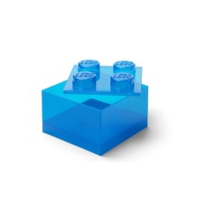 LEGO LEGO kutija za odlaganje sa poklopcem (4): Svetlucavo plava LEGO LEGO kutija za odlaganje sa poklopcem (4): Svetlucavo plava
