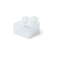 LEGO LEGO kutija za odlaganje sa poklopcem (4): Svetlucavo prozirna LEGO LEGO kutija za odlaganje sa poklopcem (4): Svetlucavo prozirna
