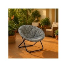 Lemon Planet Bastenska stolica 80x80x76cm siva LP-718000S