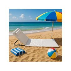 Lemon Planet Ležaljka sklopiva za plažu 140x39cm Bež LP-722000B Lemon Planet Ležaljka sklopiva za plažu 140x39cm Bež LP-722000B