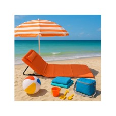 Lemon Planet Ležaljka sklopiva za plažu 140x39cm narandžasta LP-722000N Lemon Planet Ležaljka sklopiva za plažu 140x39cm narandžasta LP-722000N