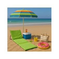 Lemon Planet Ležaljka sklopiva za plažu 150x52cm zelena LP-720000Z Lemon Planet Ležaljka sklopiva za plažu 150x52cm zelena LP-720000Z