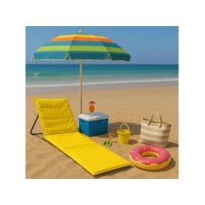 Lemon Planet Ležaljka sklopiva za plažu 150x52cm žuta LP-720000 Lemon Planet Ležaljka sklopiva za plažu 150x52cm žuta LP-720000