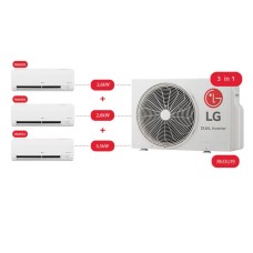 LG 3 in 1 DUALCOOL Fiksni Multi 2,6 + 2,6 + 3,5 kW Split klima uređaj
