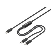 MANHATTAN Dual USB-C Charging Cable 100 W, 2 m 355810 MANHATTAN Dual USB-C Charging Cable 100 W, 2 m 355810