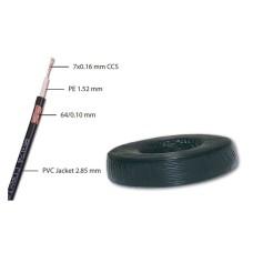 MAXPRO LINE Kabl RG174+2x0.5 CU 100m STAR LAN04137