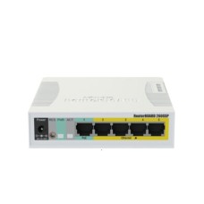 MIKROTIK RB260GSP, Switch, CSS106-1G-4P-1S, 5x RJ45 1000Mb/s, 1x SFP, 4x Passive PoE (55)
