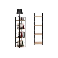 ModernHome Drvena polica u loft stilu, 4 nivoa, hrast