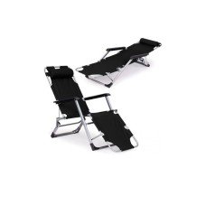 ModernHome Ležaljka za plažu 2u1 black ModernHome Ležaljka za plažu 2u1 black